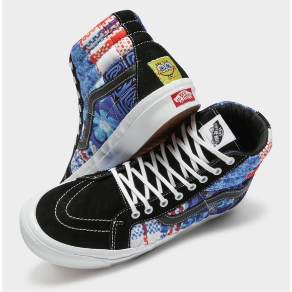 Vans Other - Vans X Sandy Liang Spongebob High Patchwork Sneakers Unisex Men 6/Women 7.5